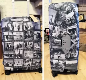 Чехол для чемодана со своими фотографиями (макет делал сам к