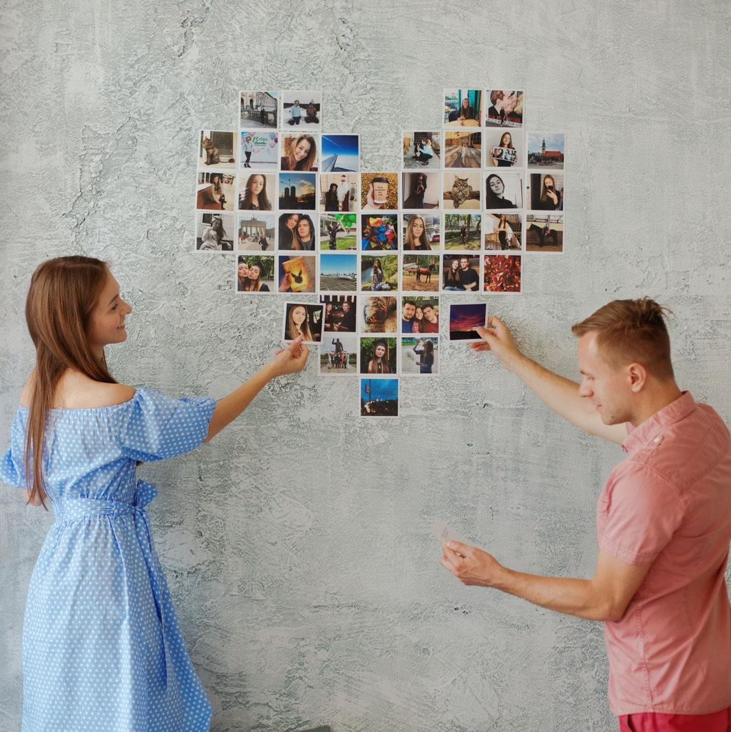 Как развесить фотографии на стене без рамок схемы с размерами