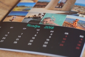 Стильный календарь с фотографиями