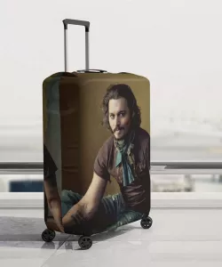 Чехол для чемодана с изображением Джонни Деппа в ролях Джека Воробья и Эдварда Руки-ножницы, идеальный подарок для фанатов