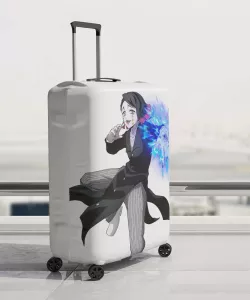 Чехол для чемодана с принтом Энму из аниме Demon Slayer