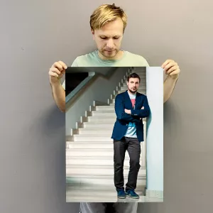 Постер (плакат) с актёром Евгением Цыгановым во весь рост и другими фото купить