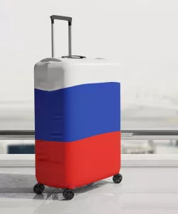 Чехол для чемодана с триколором Флага России