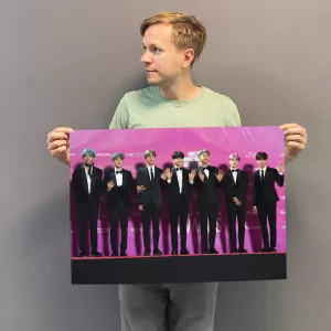 Купить постер (плакат) с группой BTS в полном составе