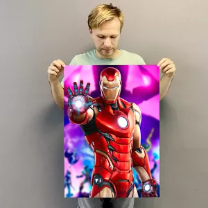 Купить постер (плакат) с Железным человеком из комиксов Марвел