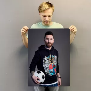 Постер (плакат) с лучшим футболистом мира Лионелем Месси купить