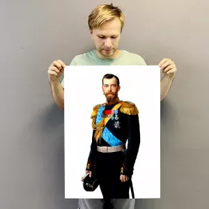Постер (плакат) с Императором Николаем II купить