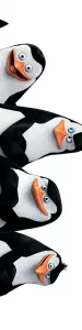 Подушка - дакимакура с пингвинами из Мадагаскара во весь рост купить