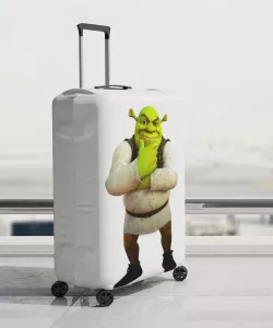 Чехол для чемодана со Шрэком из одноименного мультфильма