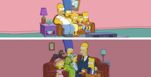 Подушка-дакимакура со всеми героями мультфильма Симпсоны