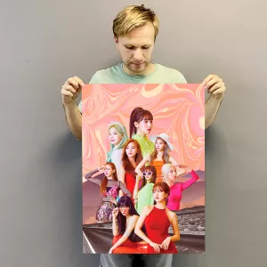 Постер (плакат) с кейпоп группой Твайс купить