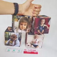 Кубик с фото на заказ из ткани
