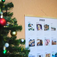 Календарь на ткани с фото