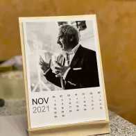 Настольный календарь с фотографиями в подарок начальнице на