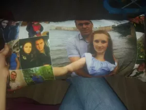 Подушка с фотографией в подарок мужу