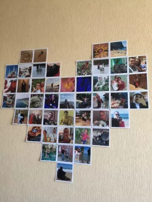 сердце из 46 фото на стене