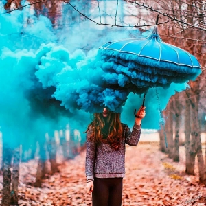 Идеи фотосессии с цветным дымом